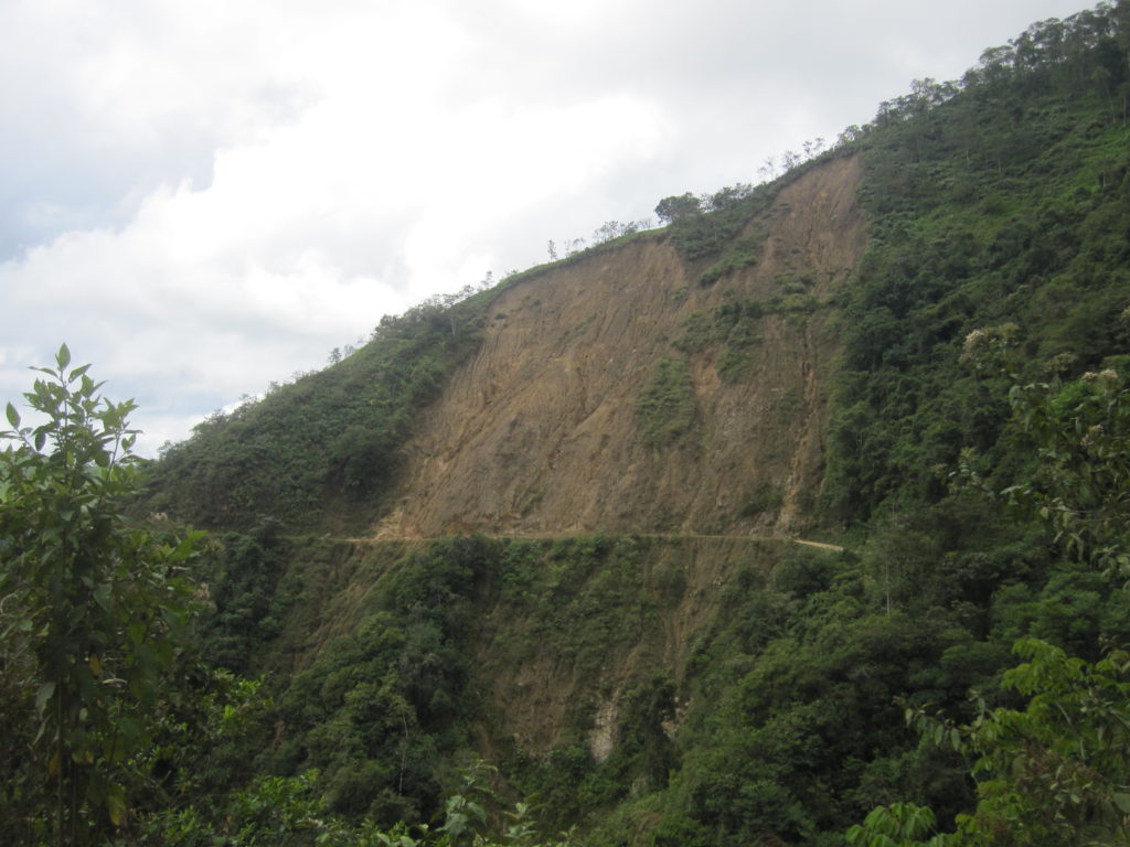 A look at more landslides along the route.
